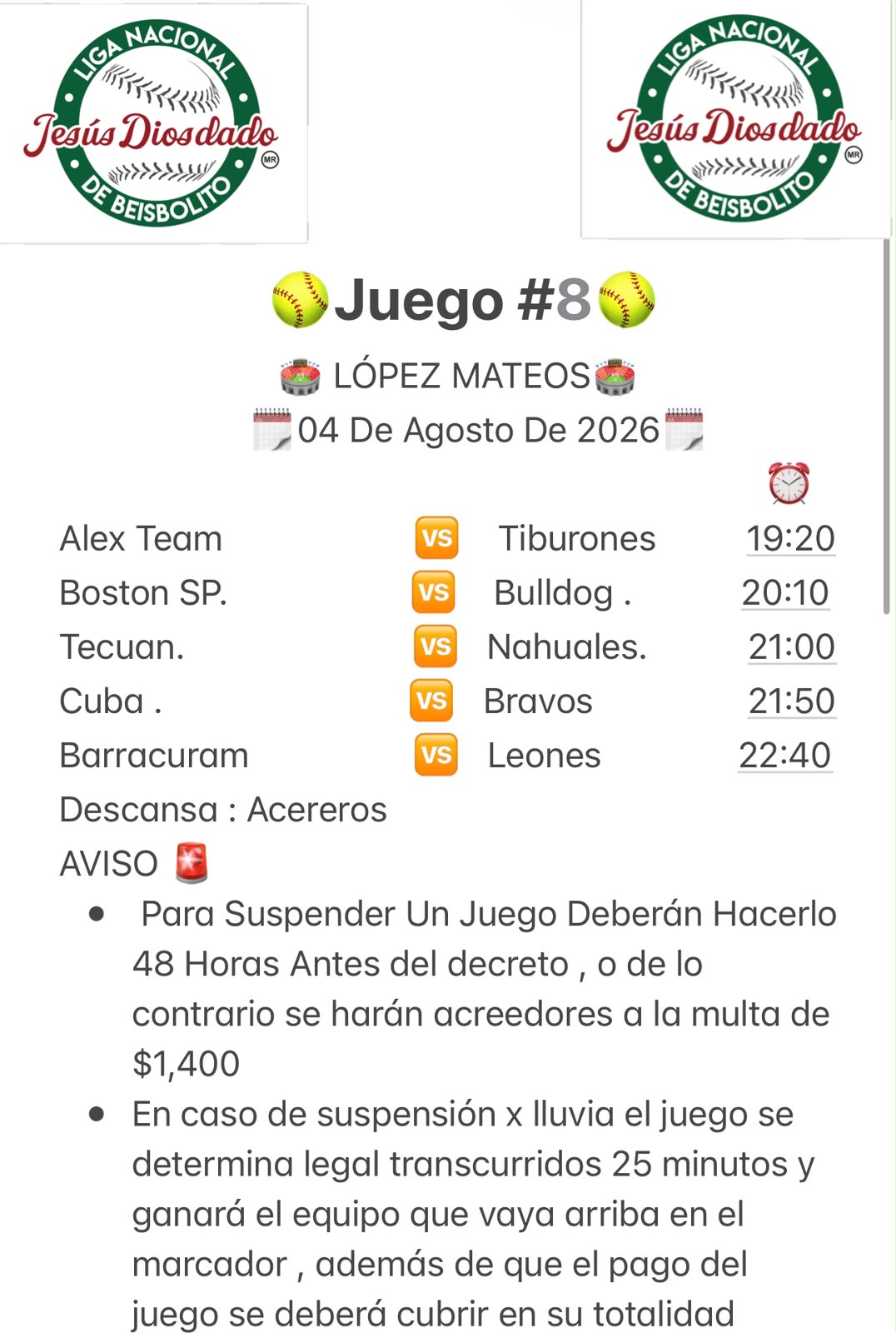 Horario